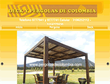 Tablet Screenshot of pergolasdecolombia.com